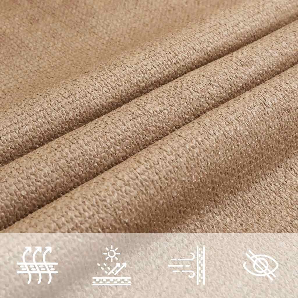 Sonnensegel 160 g/m² Taupe 3x4 m HDPE