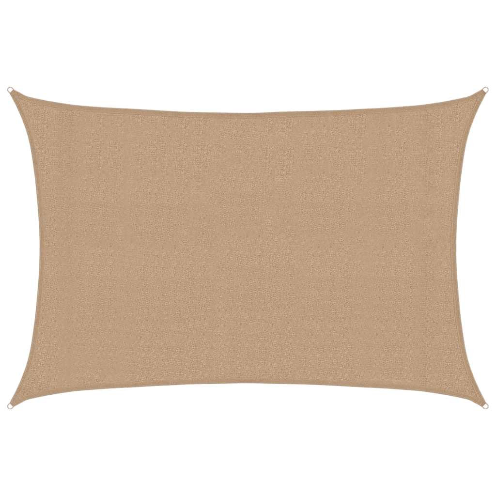 Sonnensegel 160 g/m² Taupe 3x4,5 m HDPE