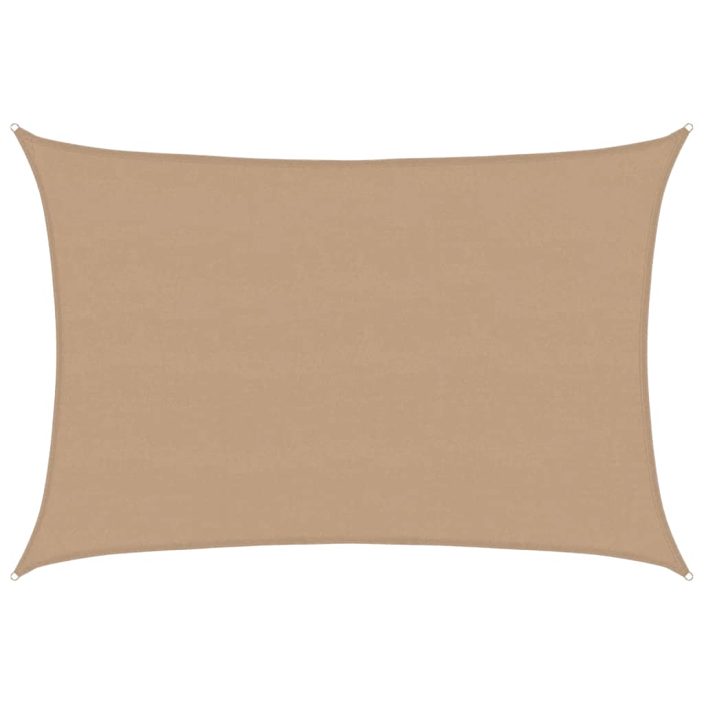 Sonnensegel 160 g/m² Taupe 5x6 m HDPE