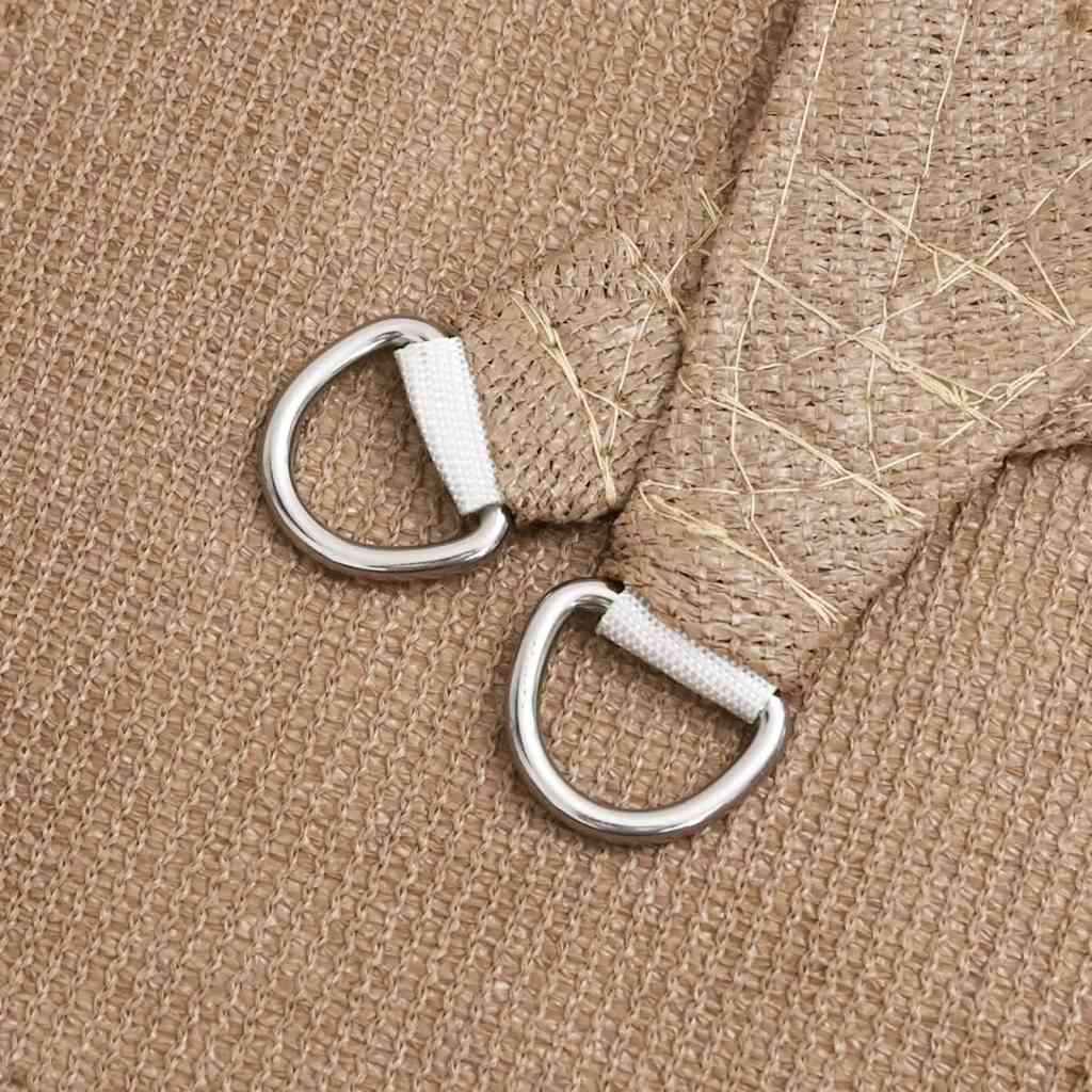 Sonnensegel 160 g/m² Taupe 3,6x3,6x3,6 m HDPE