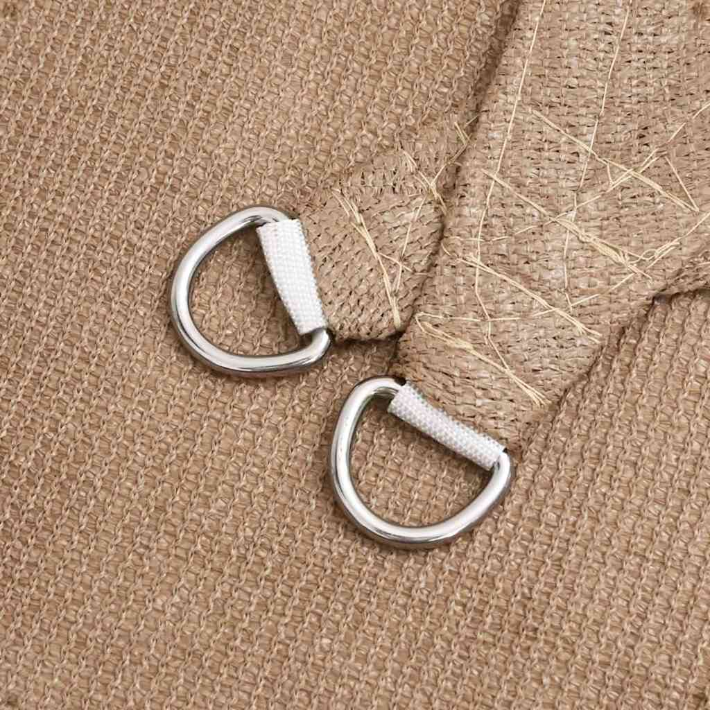 Sonnensegel 160 g/m² Taupe 3x4x4 m HDPE
