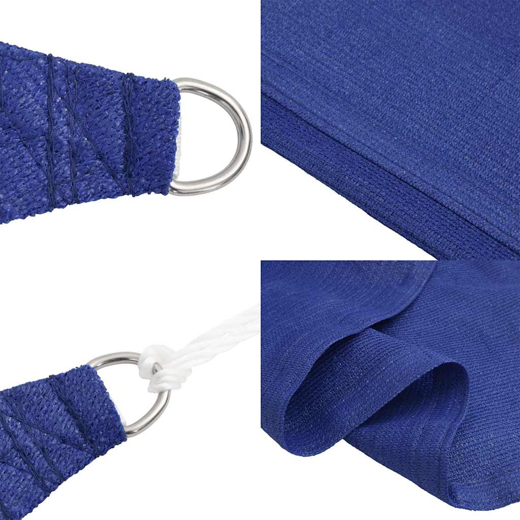 Sonnensegel 160 g/m² Quadratisch Blau 5x5 m HDPE