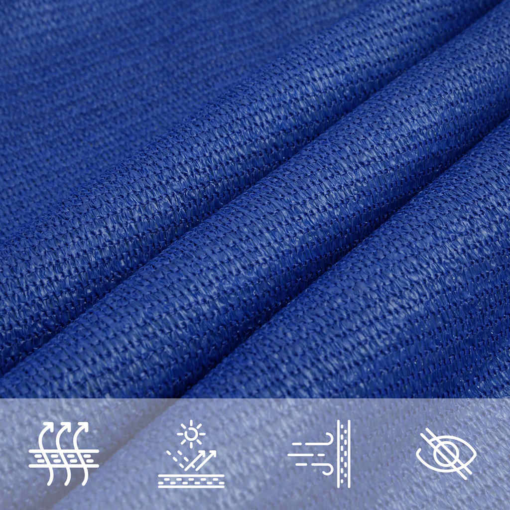 Sonnensegel 160 g/m² Blau 2x2,5 m HDPE