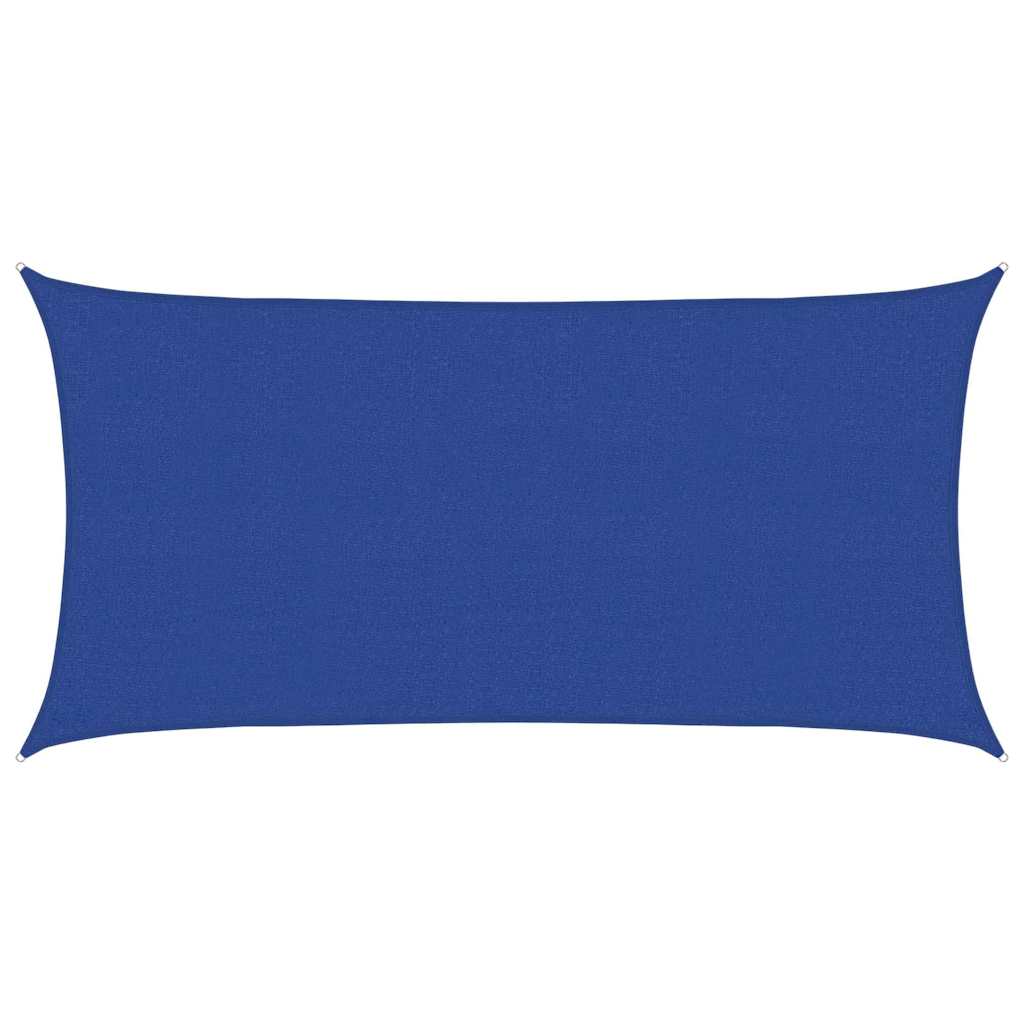 Sonnensegel 160 g/m² Rechteckig Blau 2,5x5 m HDPE