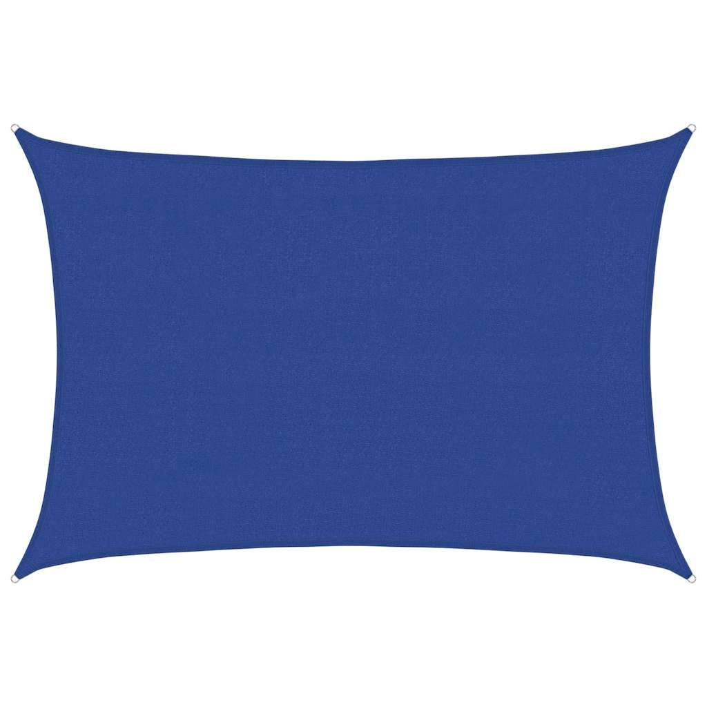 Sonnensegel 160 g/m² Rechteckig Blau 4x5 m HDPE