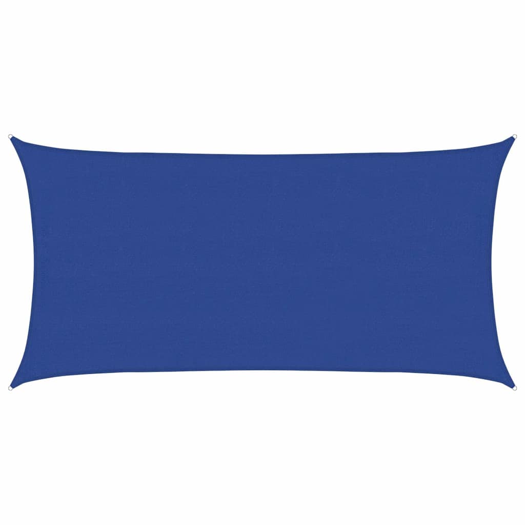 Sonnensegel 160 g/m² Rechteckig Blau 4x7 m HDPE