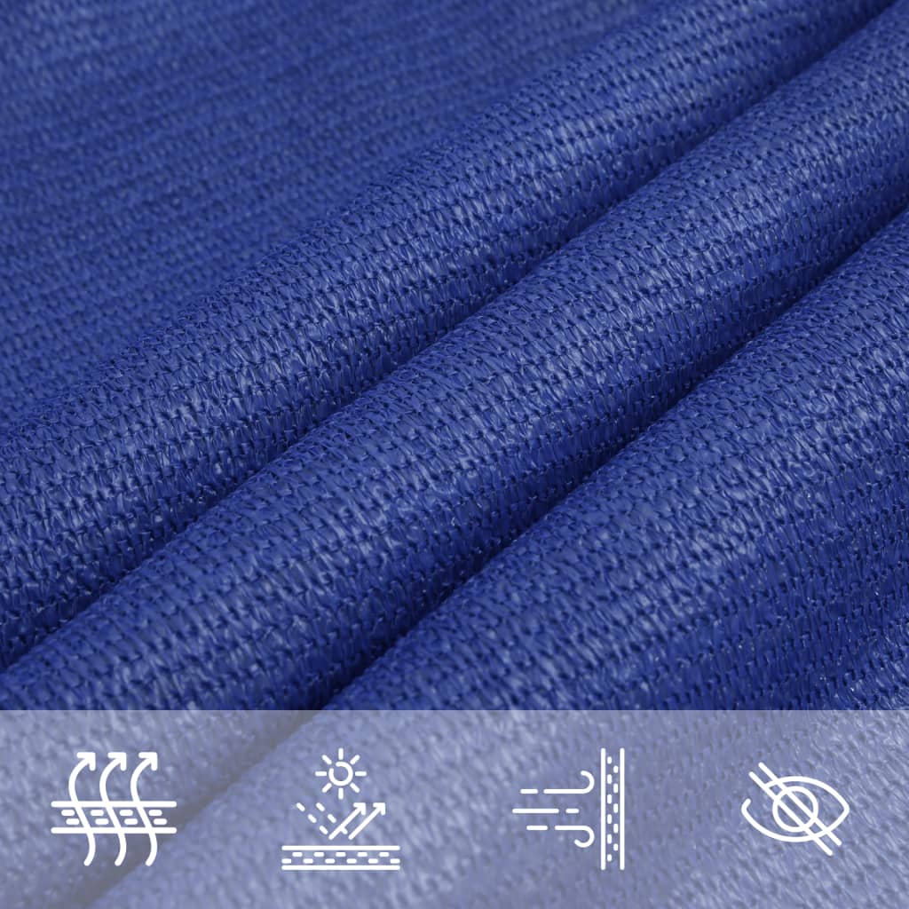 Sonnensegel 160 g/m² Blau 3/4x2 m HDPE