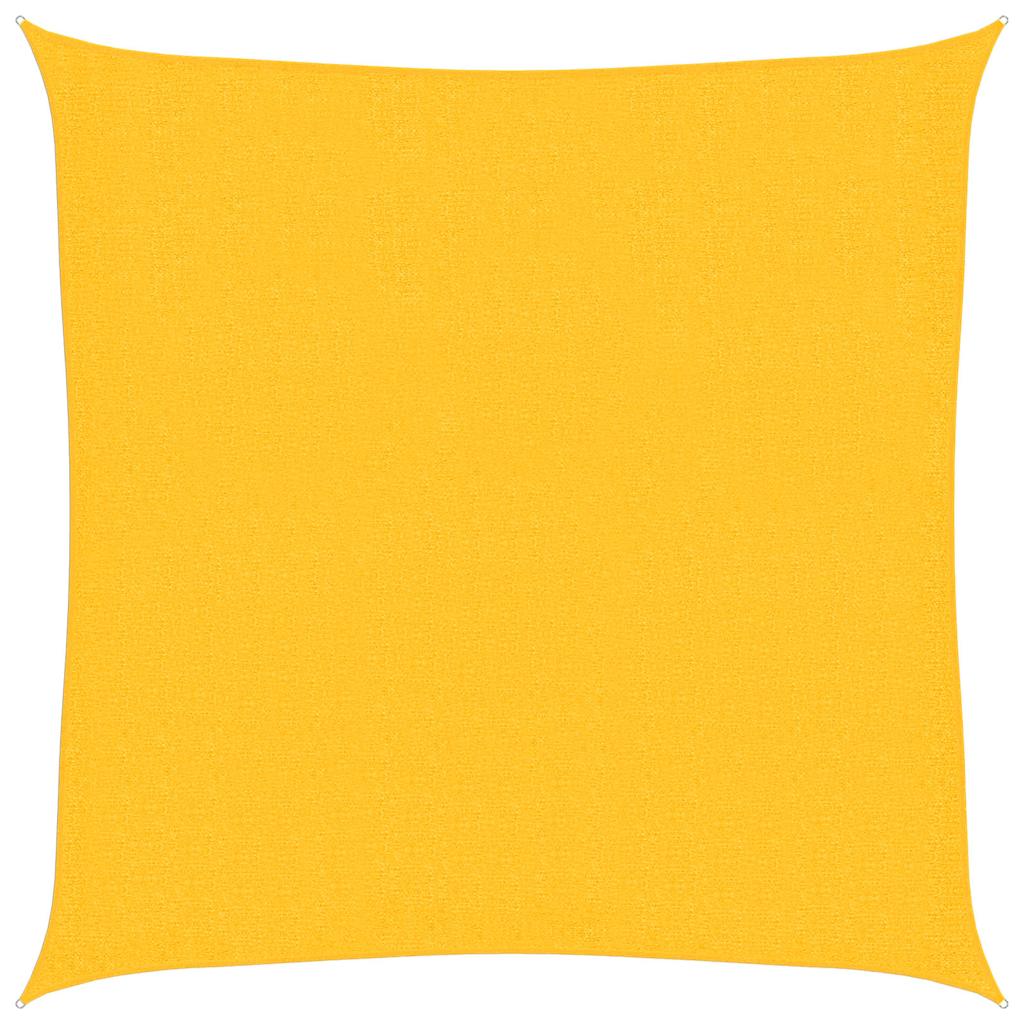 Sonnensegel 160 g/m² Gelb 2,5x2,5 m HDPE