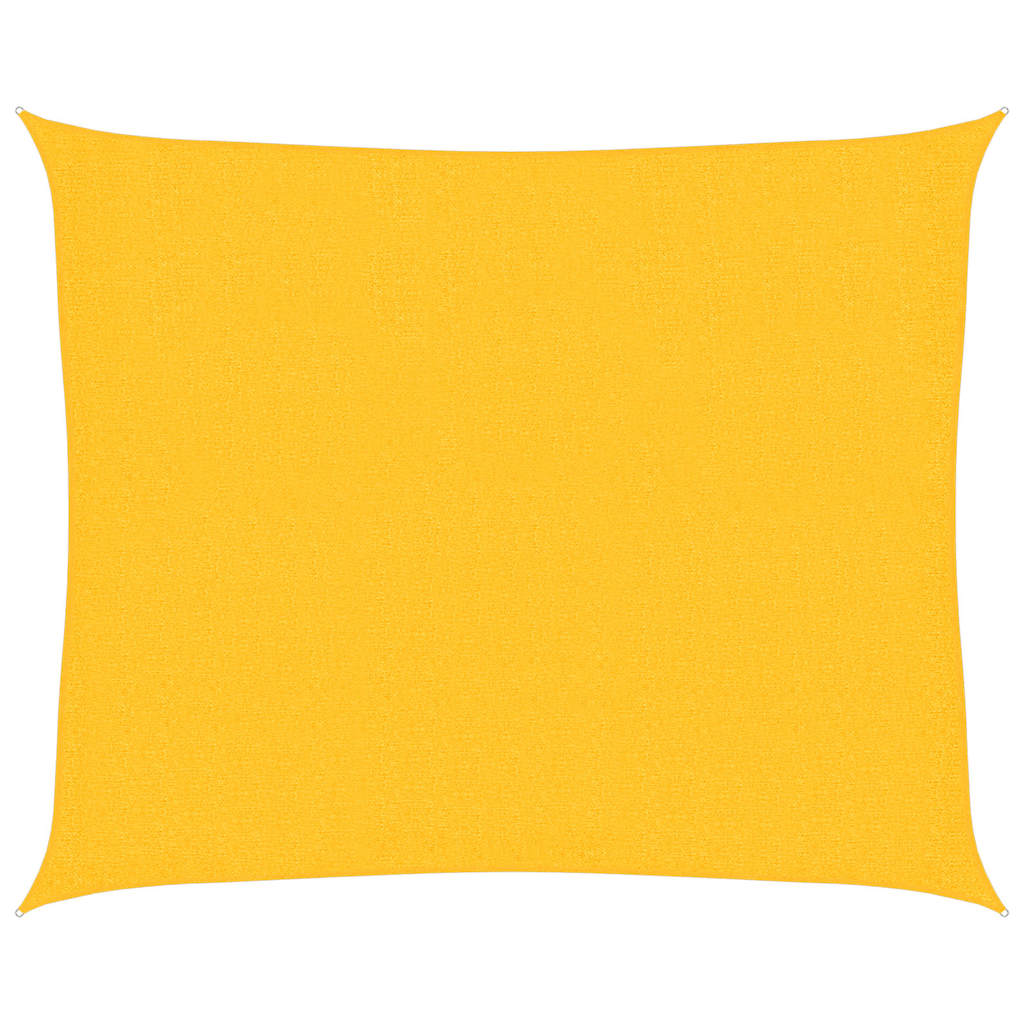 Sonnensegel 160 g/m² Gelb 2,5x3 m HDPE