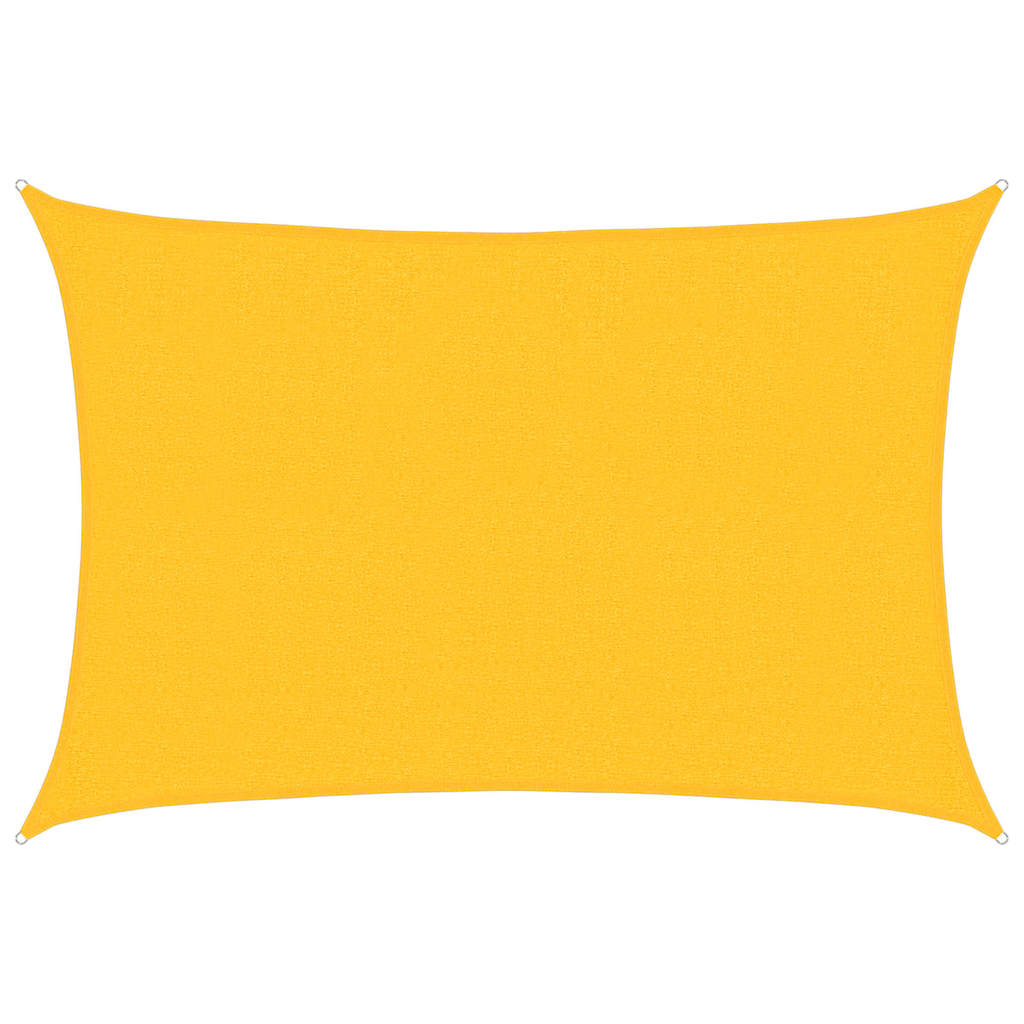 Sonnensegel 160 g/m² Gelb 2,5x4 m HDPE