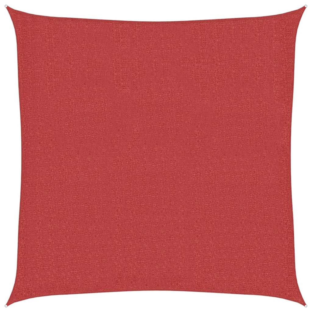 Sonnensegel 160 g/m² Rot 3x3 m HDPE