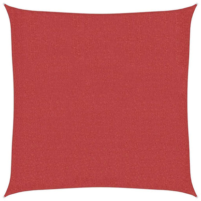 Sonnensegel 160 g/m² Rot 3x3 m HDPE