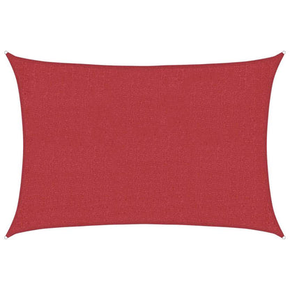 Sonnensegel 160 g/m² Rot 2x3 m HDPE
