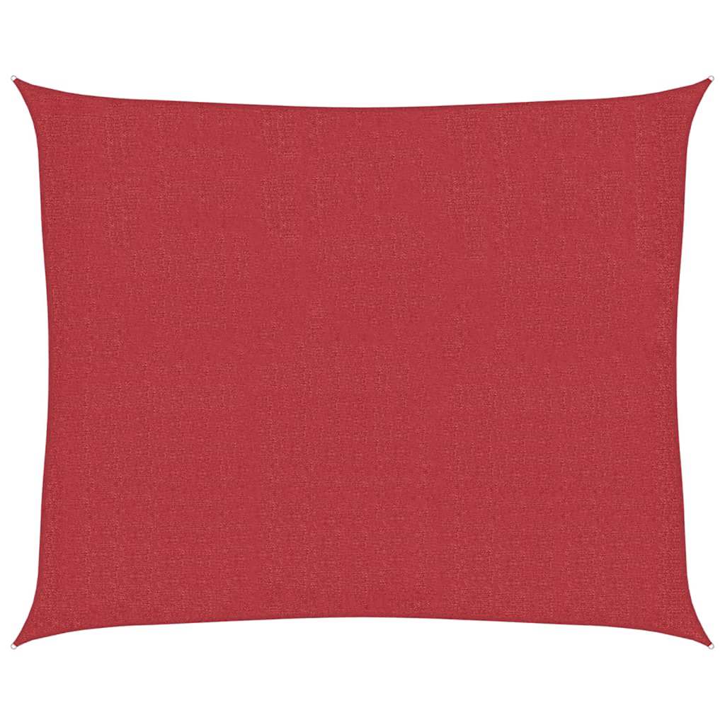 Sonnensegel 160 g/m² Rot 2,5x3 m HDPE
