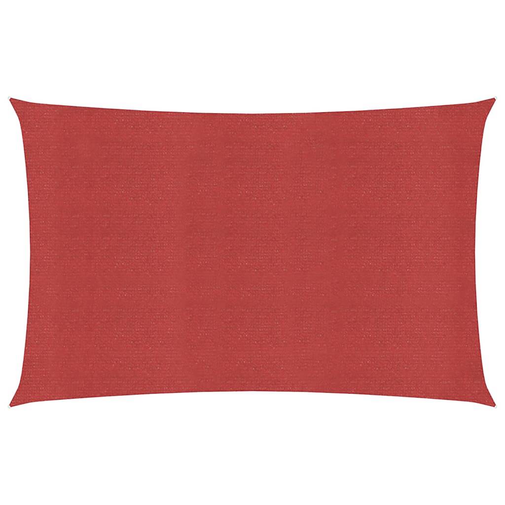 Sonnensegel 160 g/m² Rot 2,5x4,5 m HDPE