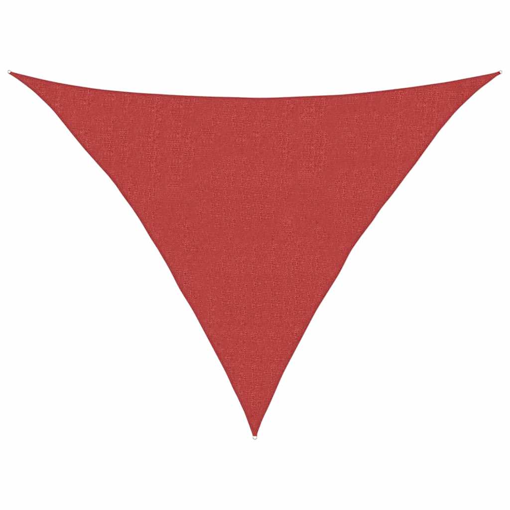 Sonnensegel 160 g/m² Rot 2,5x2,5x3,5 m HDPE
