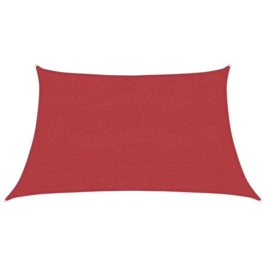 Sonnensegel 160 g/m² Rot 3/4x2 m HDPE