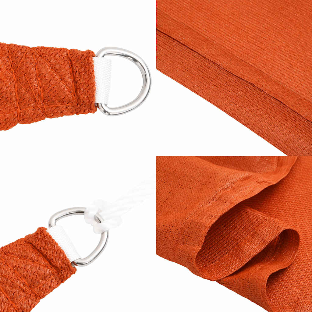 Sonnensegel 160 g/m² Rechteckig Orange 4x5 m HDPE