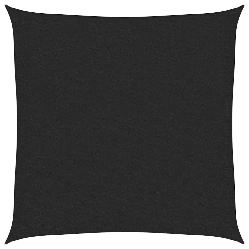 Sonnensegel 160 g/m² Schwarz 3x3 m HDPE