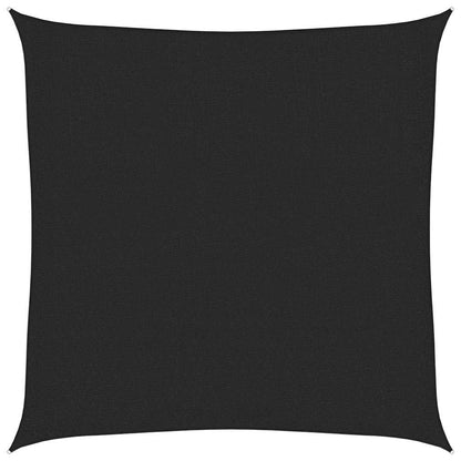 Sonnensegel 160 g/m² Schwarz 3x3 m HDPE