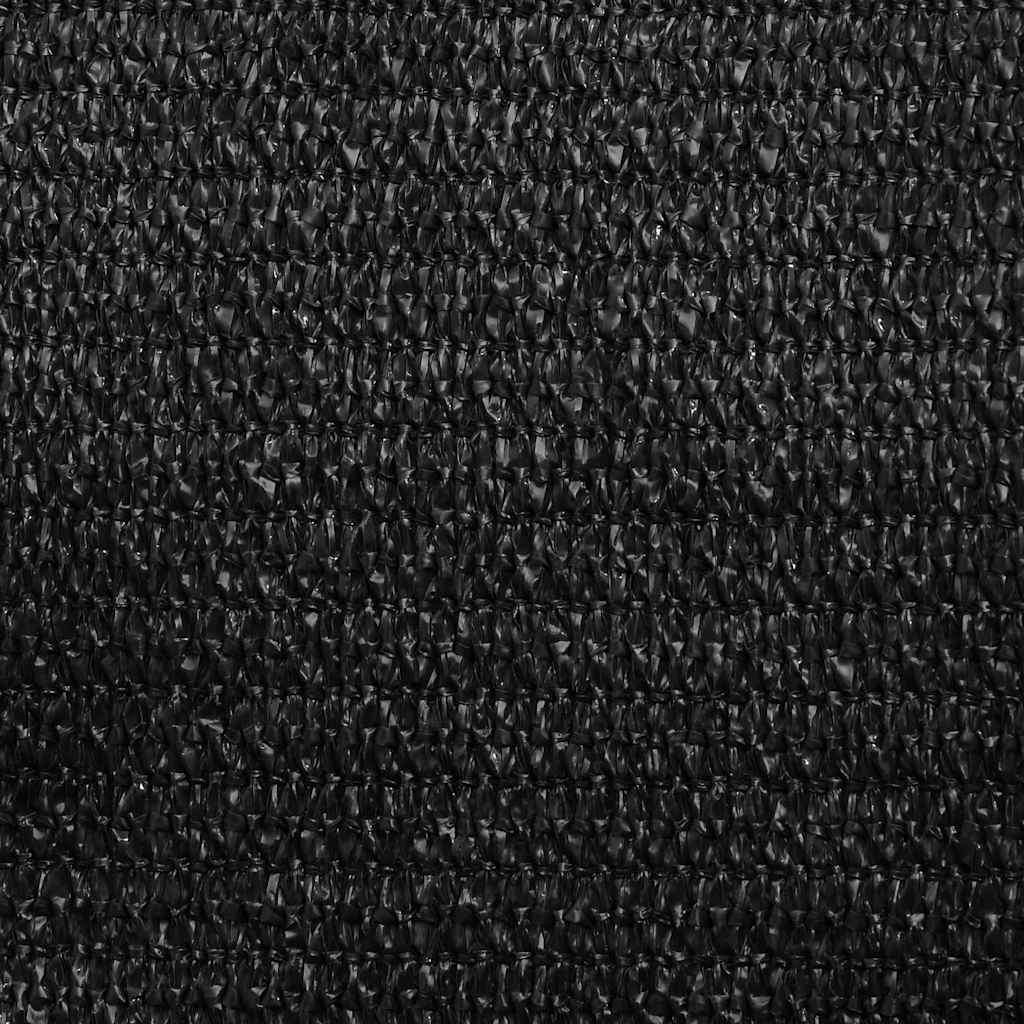 Sonnensegel 160 g/m² Schwarz 4x4 m HDPE