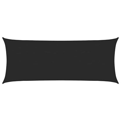 Sonnensegel 160 g/m² Schwarz 2x5 m HDPE