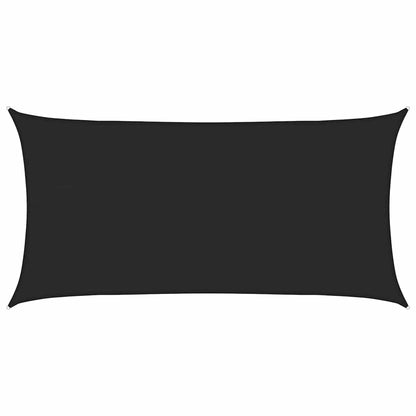 Sonnensegel 160 g/m² Schwarz 4x7 m HDPE