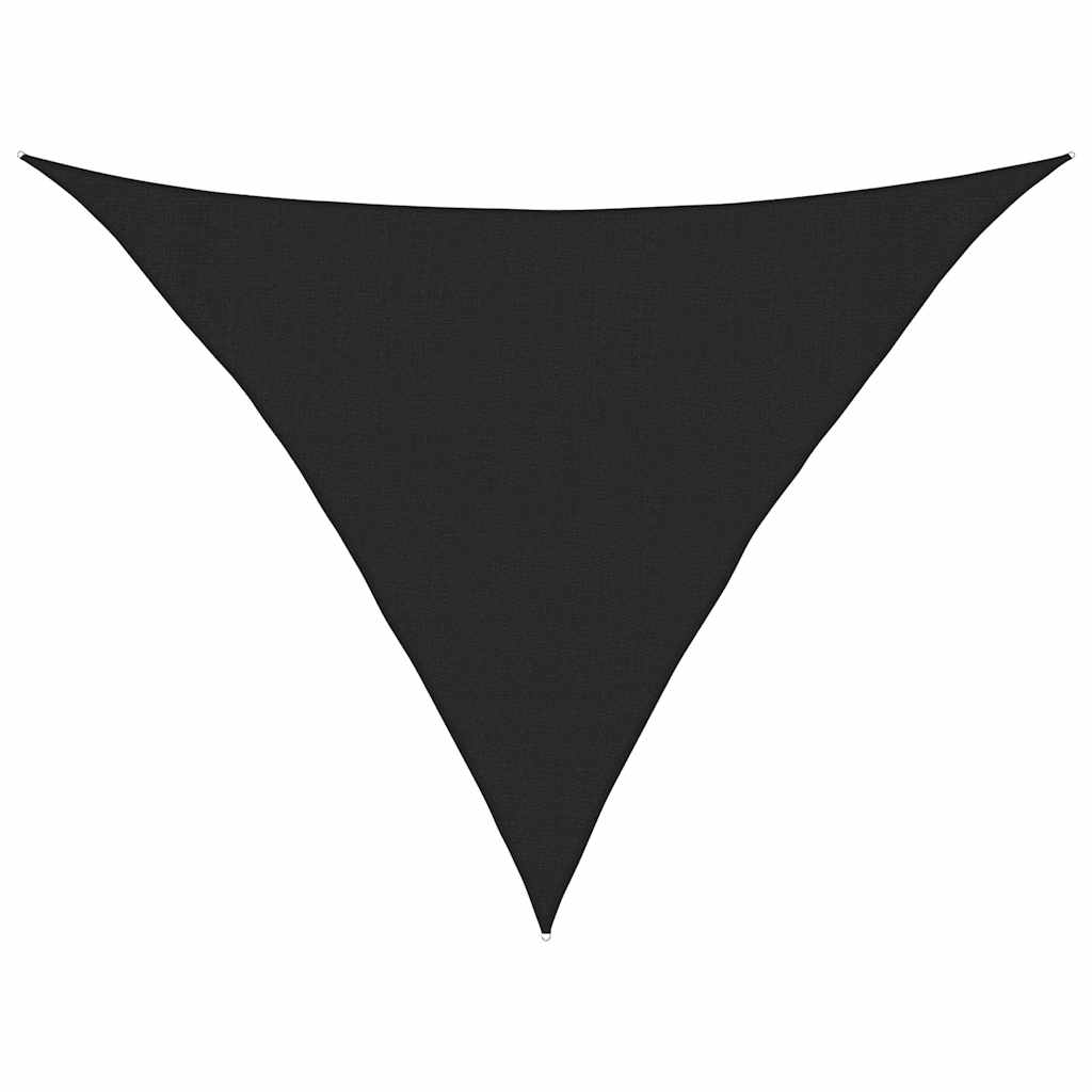 Sonnensegel 160 g/m² Schwarz 3x3x4,2 m HDPE