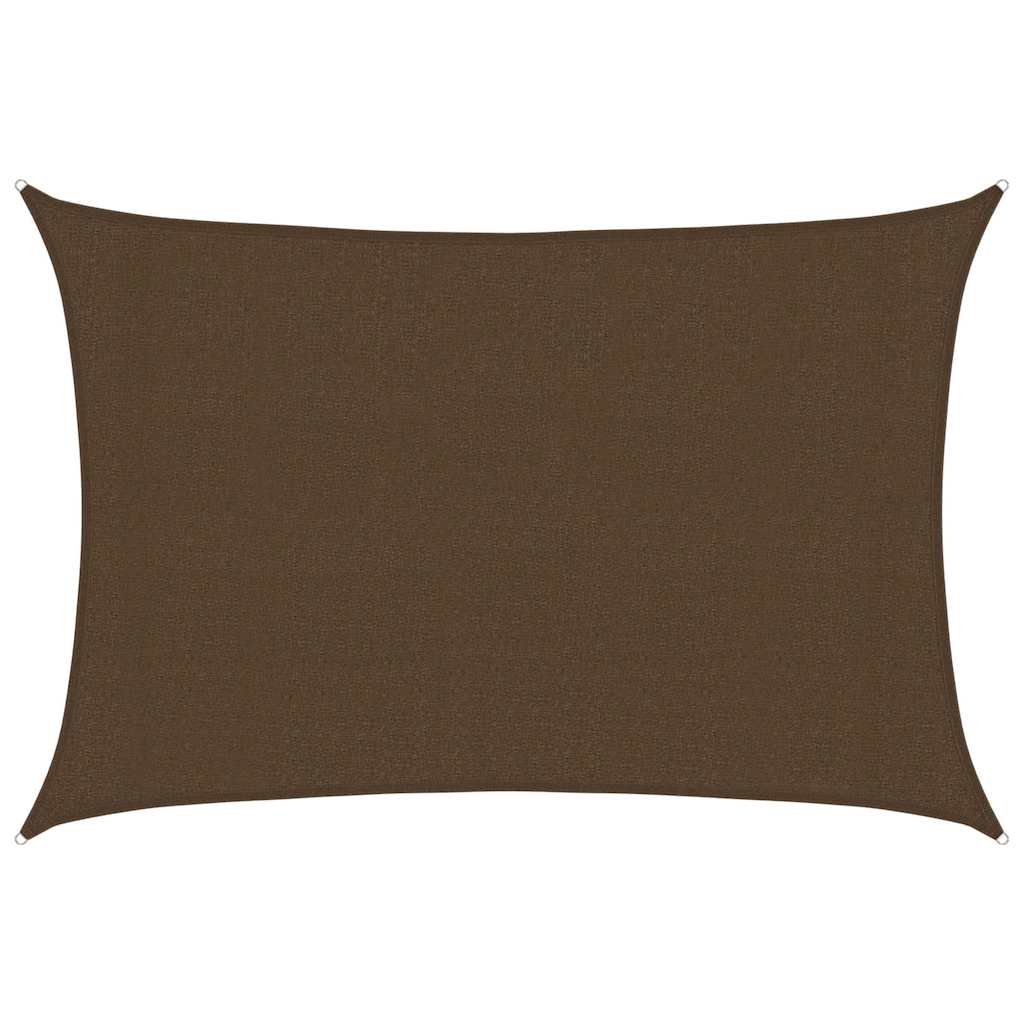 Sonnensegel 160 g/m² Braun 3x5 m HDPE