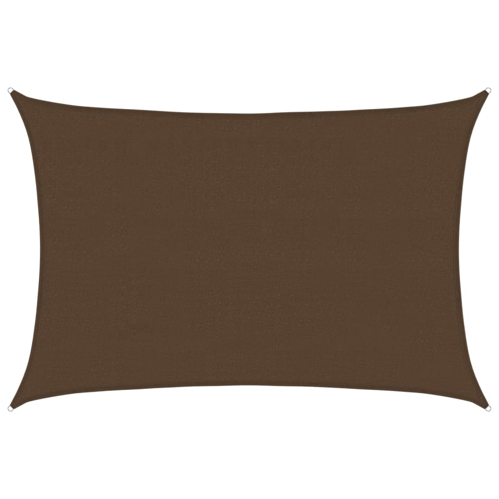 Sonnensegel 160 g/m² Braun 4x6 m HDPE