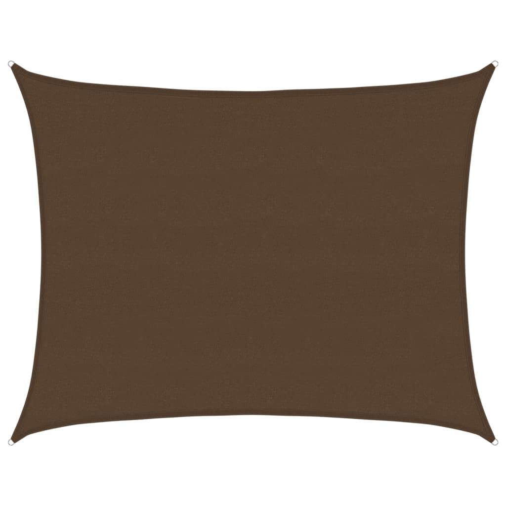 Sonnensegel 160 g/m² Braun 6x7 m HDPE