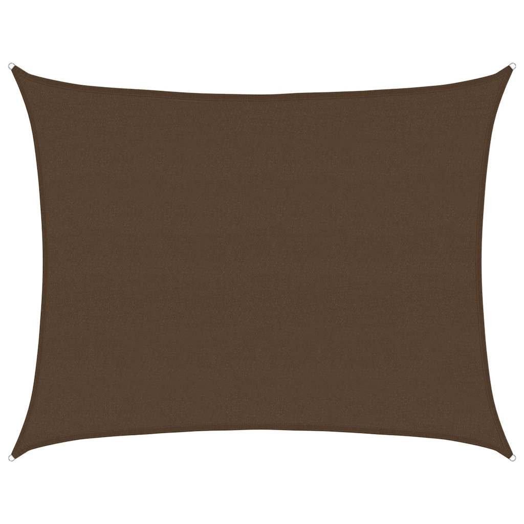 Sonnensegel 160 g/m² Braun 6x7 m HDPE