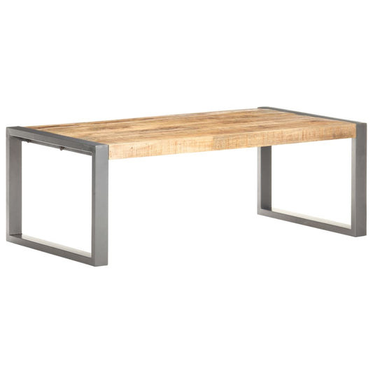 Couchtisch 110x60x40 cm Raues Mangoholz