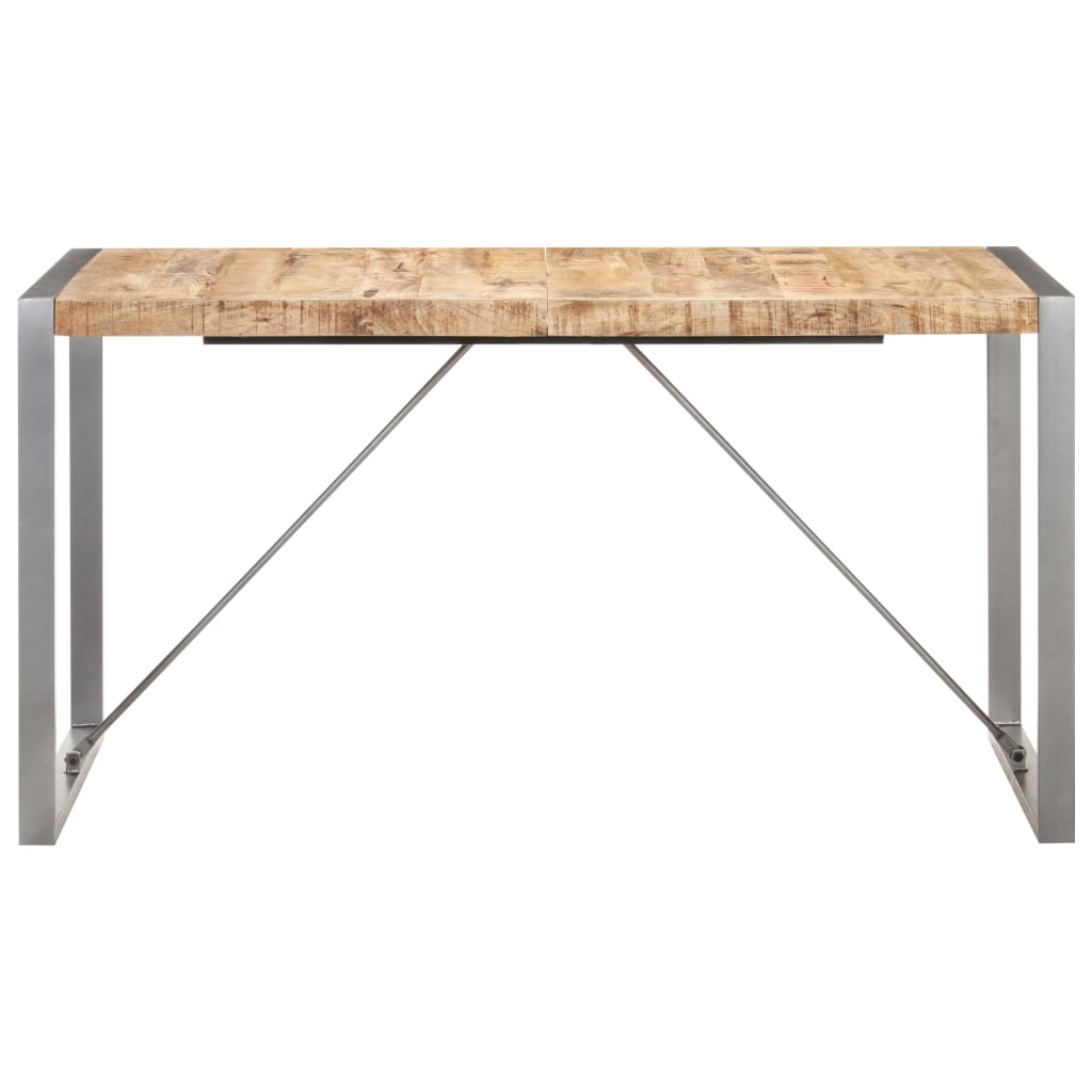 Esstisch 140x70x75 cm Raues Mango-Massivholz