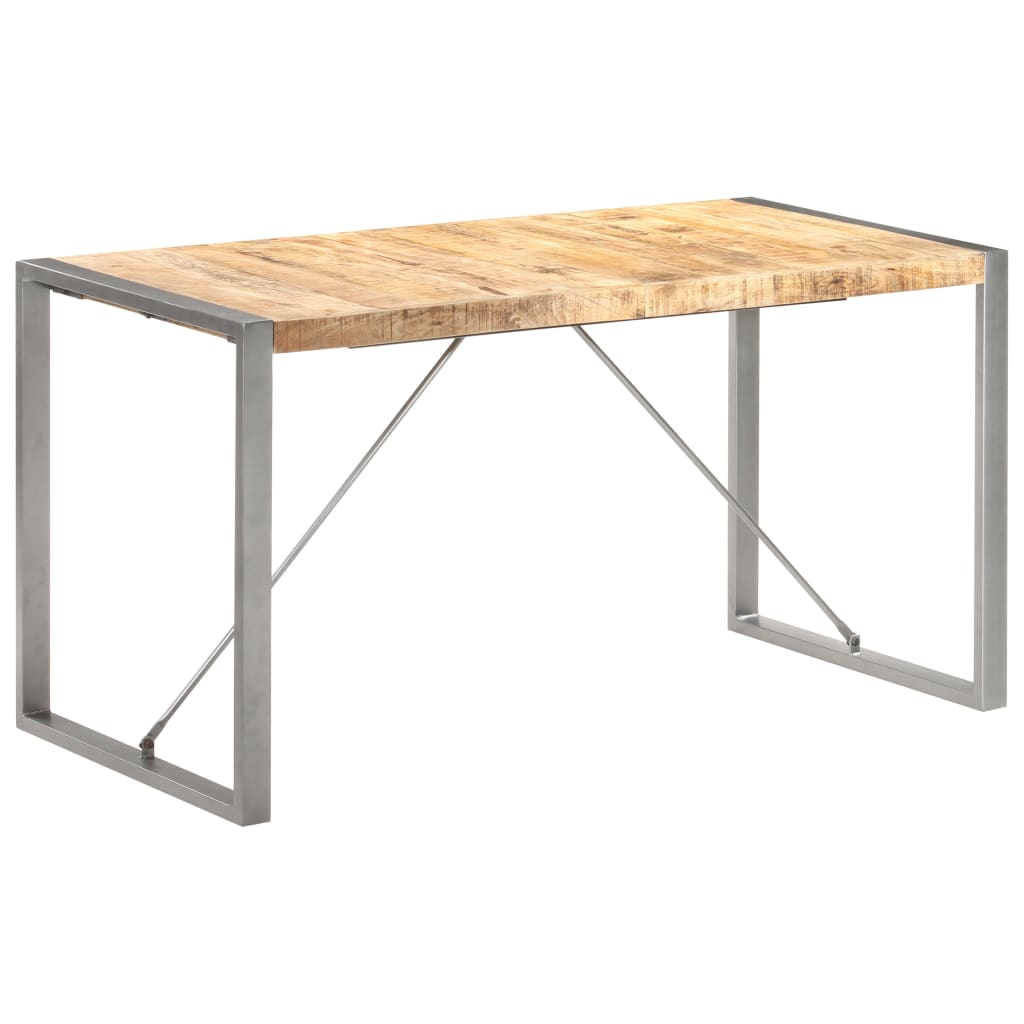 Esstisch 140x70x75 cm Raues Mango-Massivholz