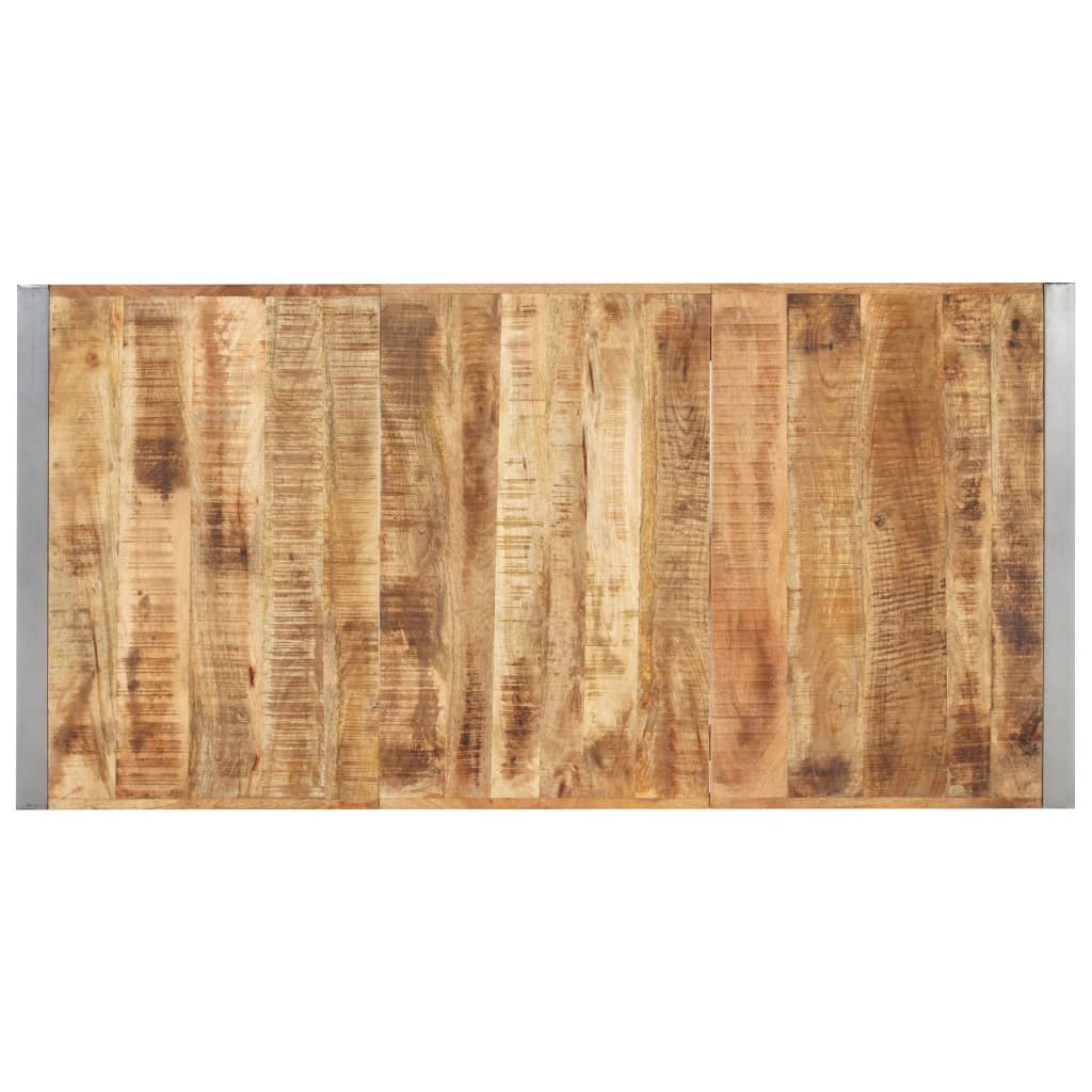 Esstisch 160x80x75 cm Raues Mango-Massivholz