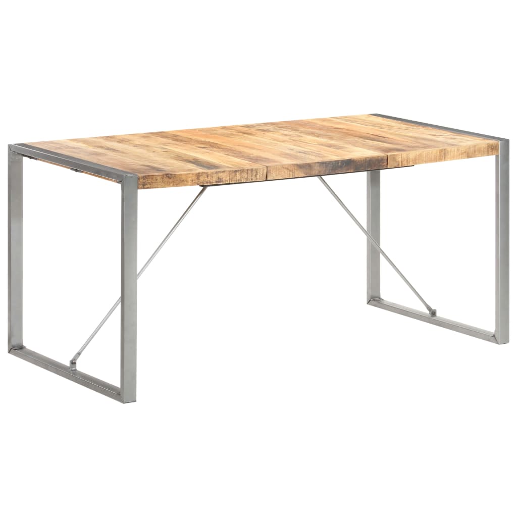 Esstisch 160x80x75 cm Raues Mango-Massivholz