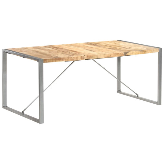 Esstisch 180x90x75 cm Raues Mango-Massivholz