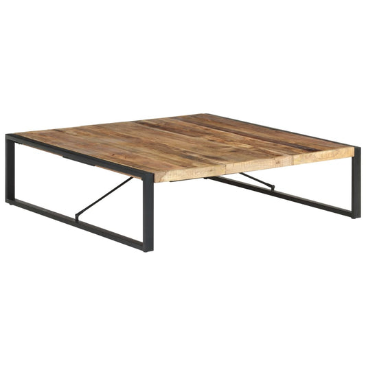 Couchtisch 140x140x40 cm Raues Mangoholz
