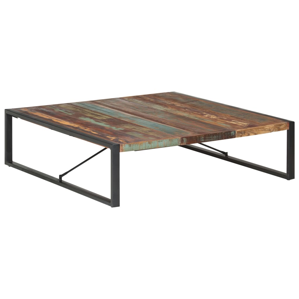Couchtisch 140x140x40 cm Recyceltes Massivholz