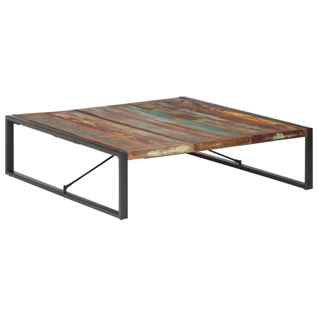 Couchtisch 140x140x40 cm Recyceltes Massivholz