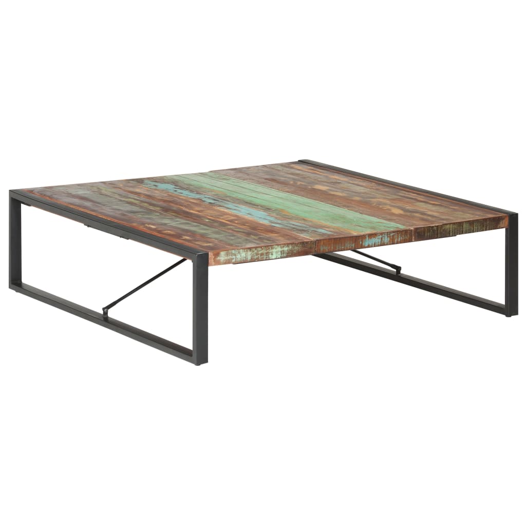 Couchtisch 140x140x40 cm Recyceltes Massivholz