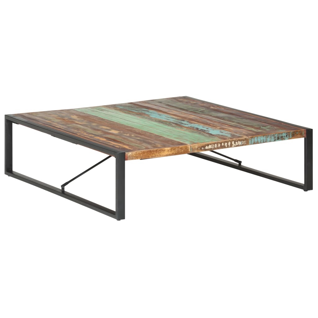 Couchtisch 140x140x40 cm Recyceltes Massivholz