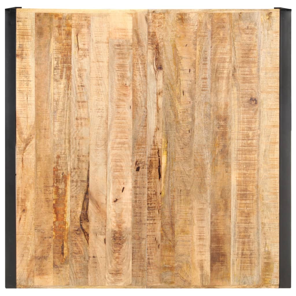 Couchtisch 120x120x40 cm Raues Mangoholz