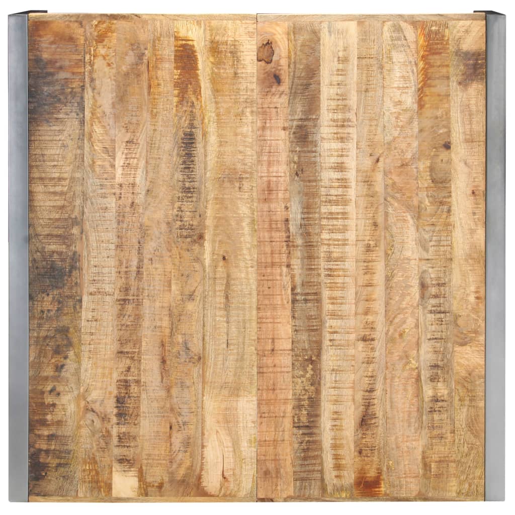 Couchtisch 120x120x40 cm Raues Mangoholz