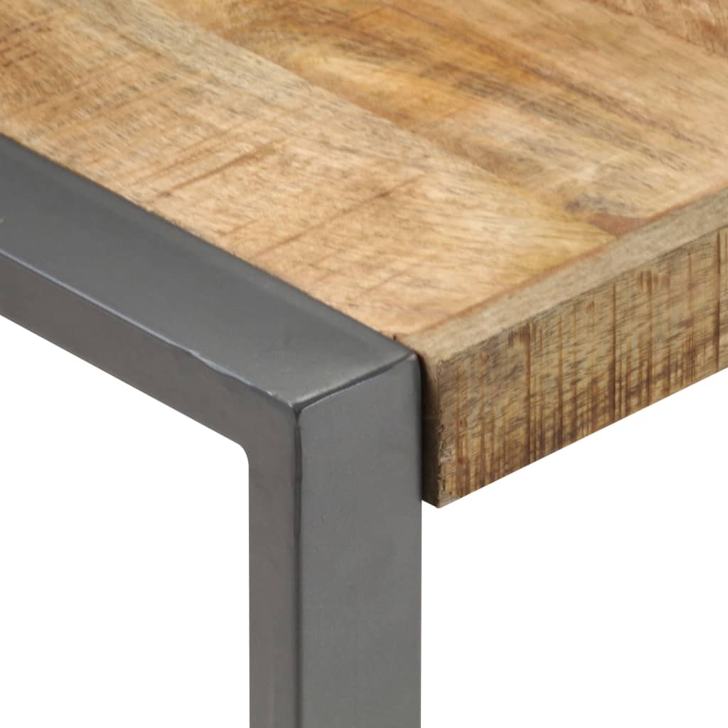 Couchtisch 120x120x40 cm Raues Mangoholz