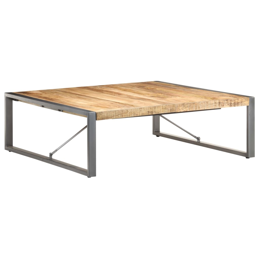 Couchtisch 120x120x40 cm Raues Mangoholz