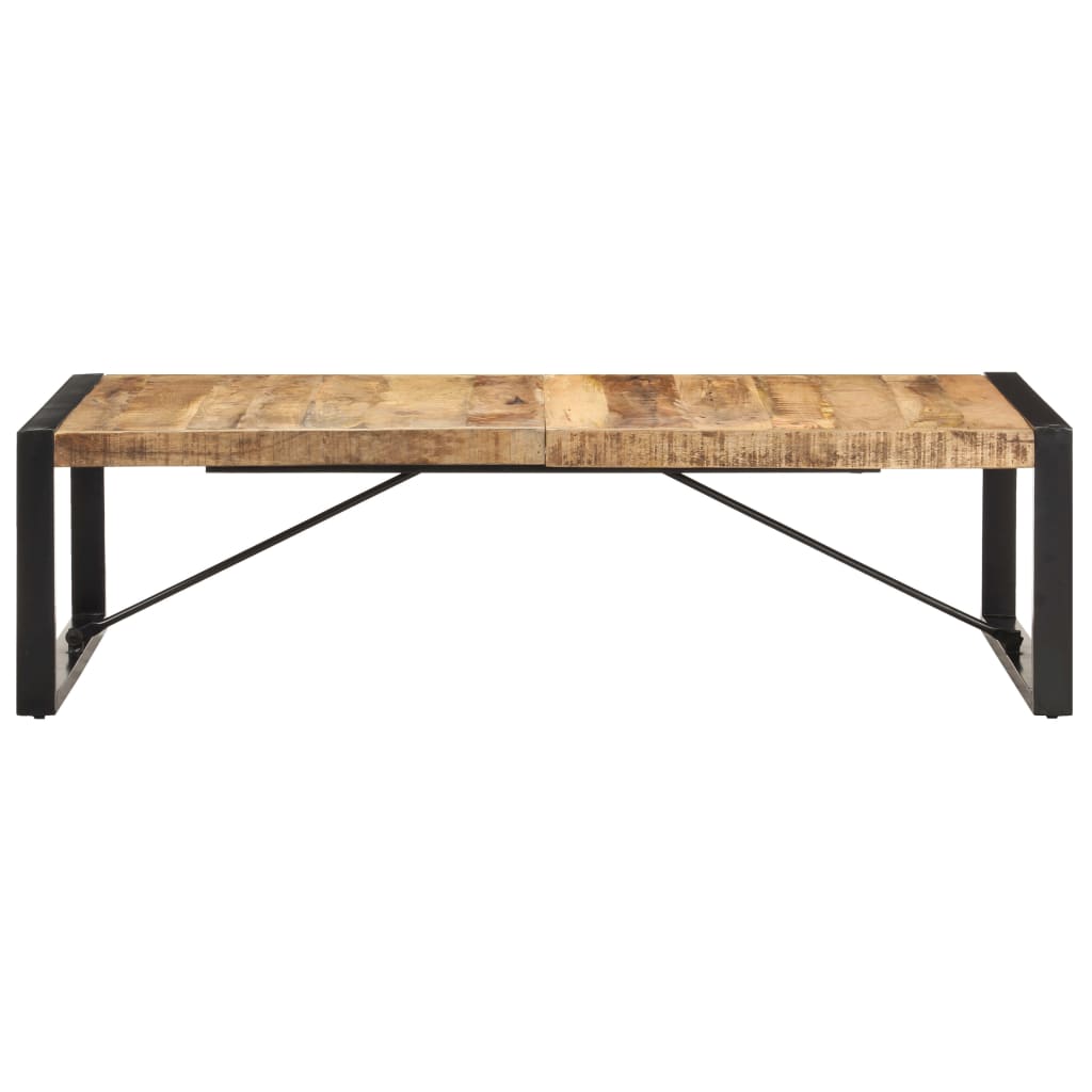Couchtisch 140x70x40 cm Raues Mangoholz