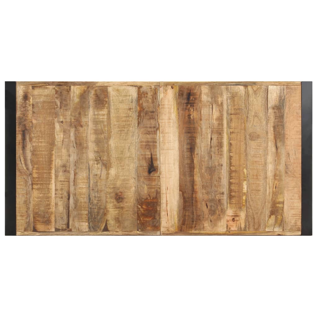 Couchtisch 140x70x40 cm Raues Mangoholz