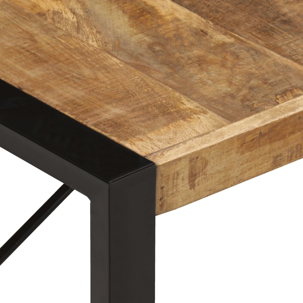 Couchtisch 140x70x40 cm Raues Mangoholz